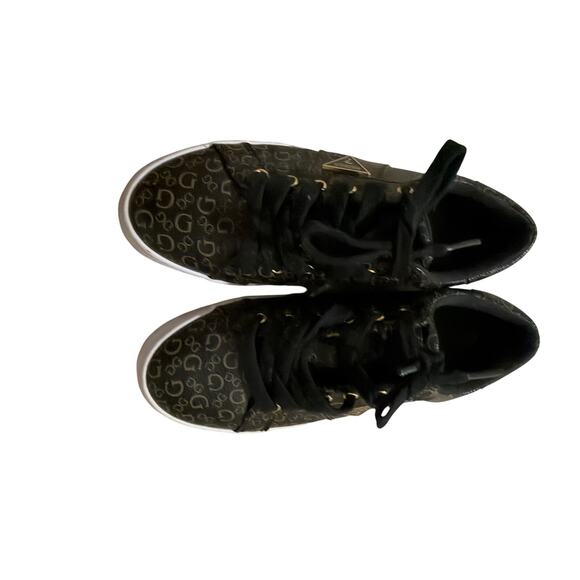 Guess shoes slip on womens shoes sz 7 gold brown sneakers dressy trendy - Picture 3 of 9